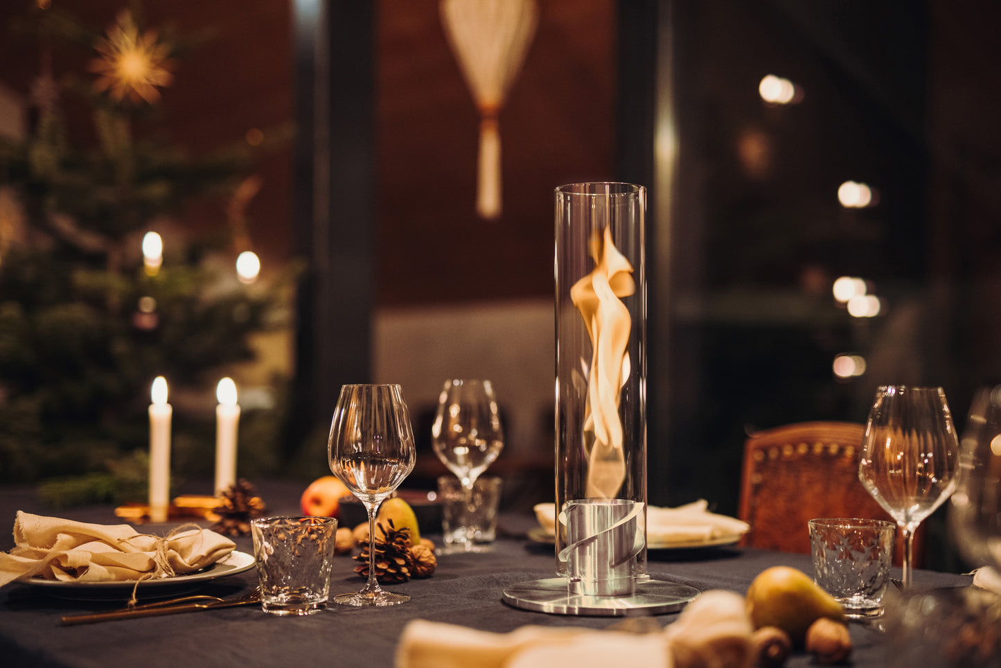 Hofats Spin 90 | 120 | Table Top Fireplace | Hanging Fire