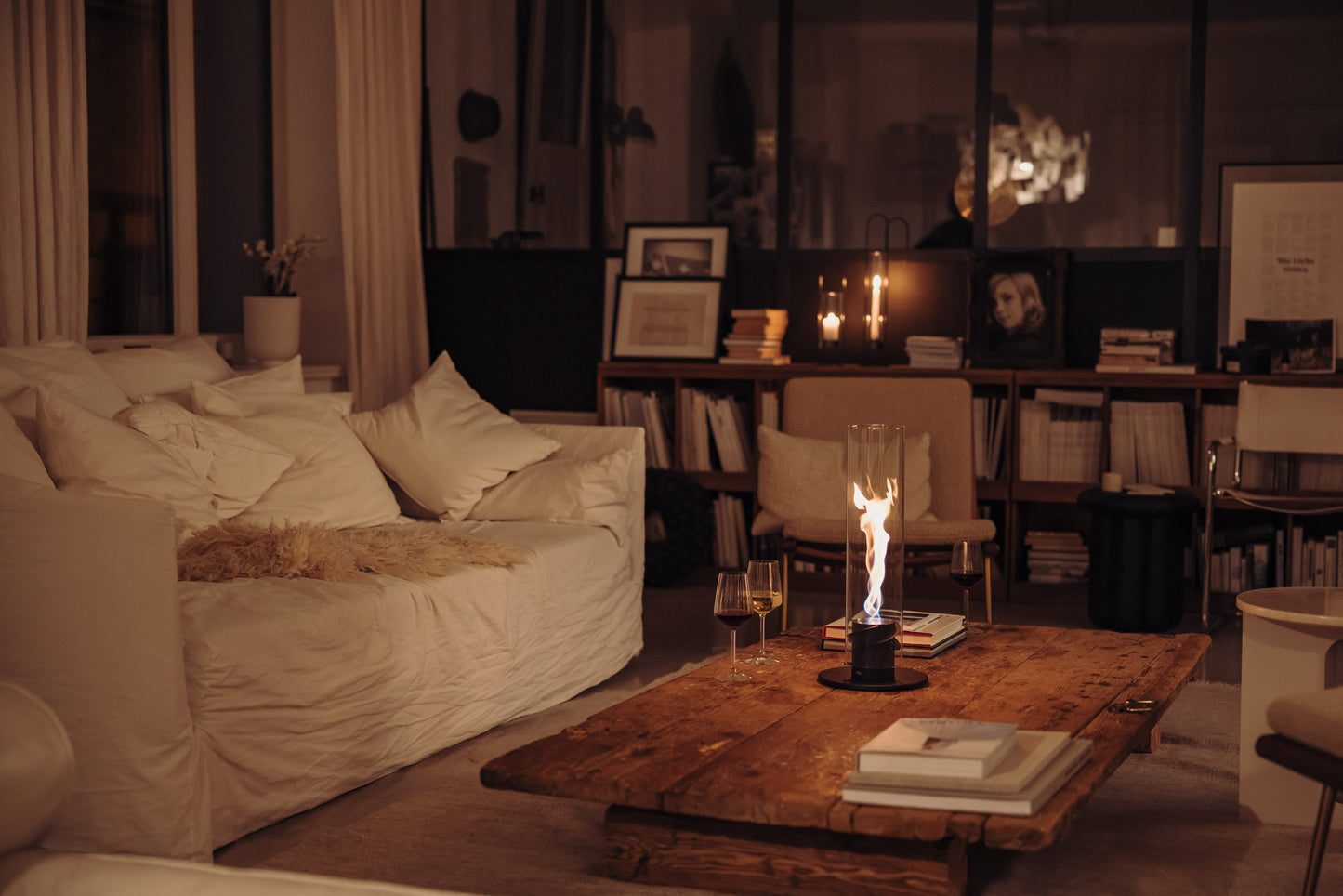 Hofats Spin 90 | 120 | Table Top Fireplace | Hanging Fire