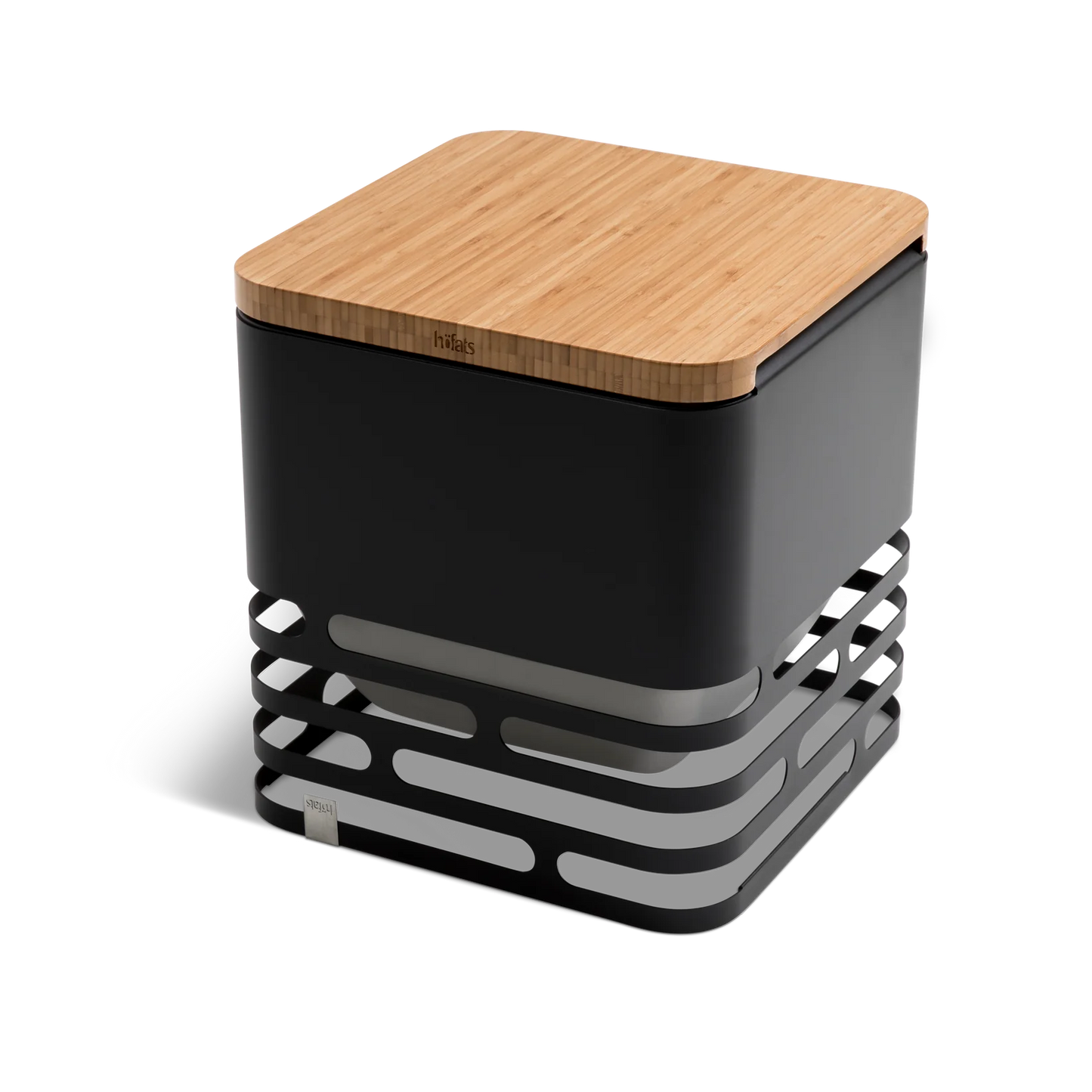 Hofats Cube Fire Basket - Black