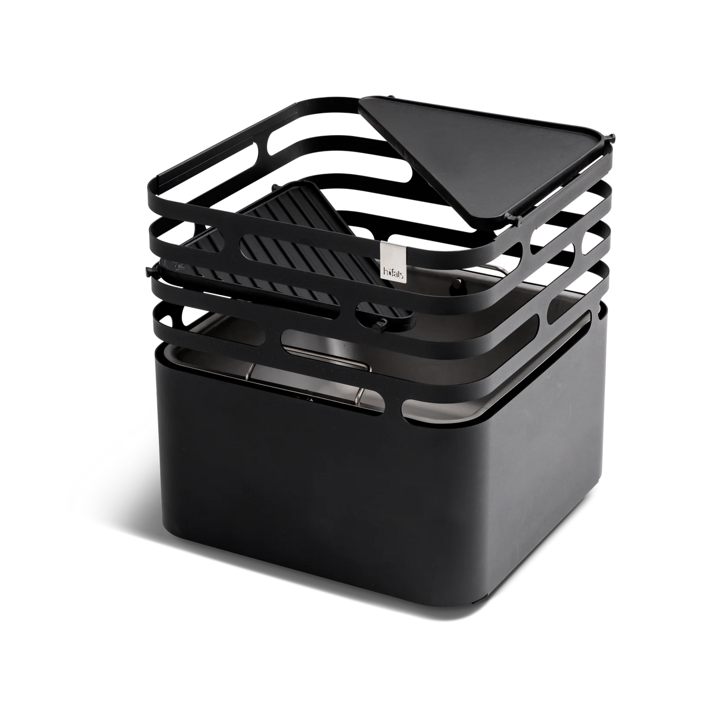 Hofats Cube Fire Basket - Black