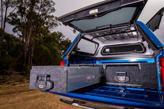 ARB Outback Double Drawer & Roller Floor (S) Toyota Hilux Mk8-9 (2016+DC)