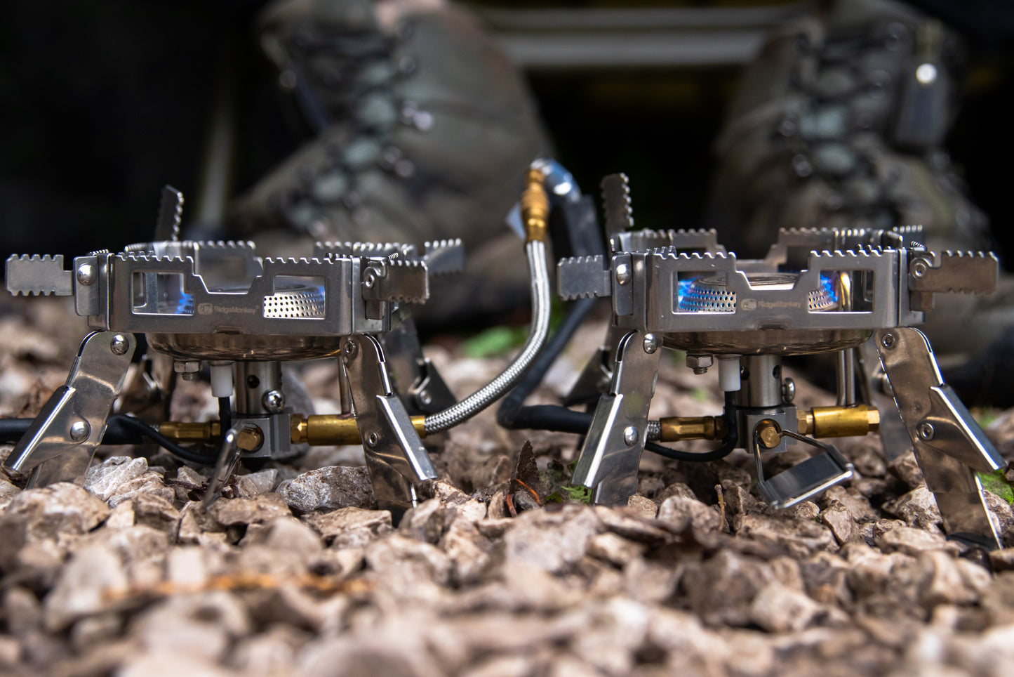 RidgeMonkey Quad Pro Stove Mini - Full Kit