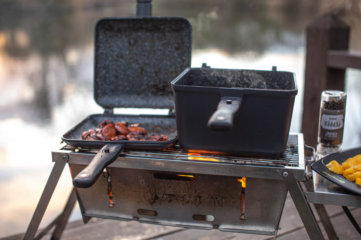 RidgeMonkey Connect Sandwich Toaster - XL - Granite Edition